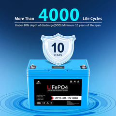 Sungold Power 12V 100AH Lifepo4 Deep Cycle Lithium Battery / Bluetooth /self-heating / IP65 SGP12V100S