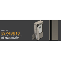 EndurEnergy 10.24 kWh - 2 * ESP-5100 Battery Packs &Inverter Case ESP-IBU10